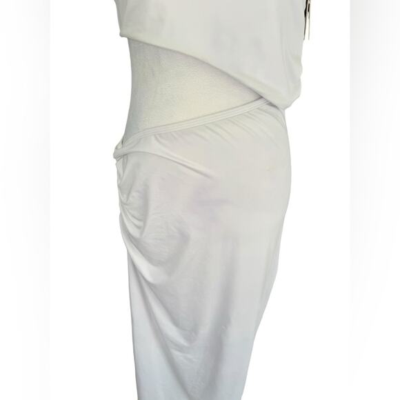 Agua Bendita Maxi Dress Sexy Stretchy Bridal Honeymoon Engagement Asymmetrical L - Picture 11 of 16